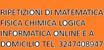 Ripetizioni di matematica online e a domicilio