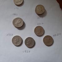 9 sterline 1983/86/87/91/2000/03/07