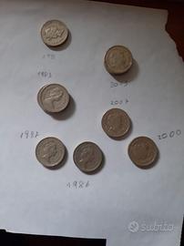 9 sterline 1983/86/87/91/2000/03/07