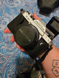 Asahi Pentax k1000 con flash