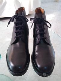 Scarponcini stivaletti scarpe uomo n 42 Nero pelle