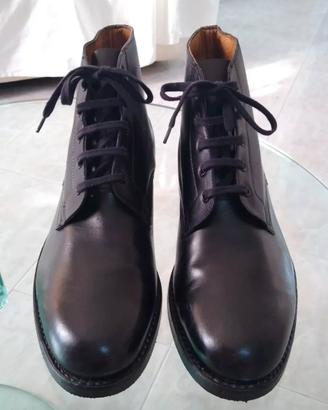 Scarponcini stivaletti scarpe uomo n 42 Nero pelle