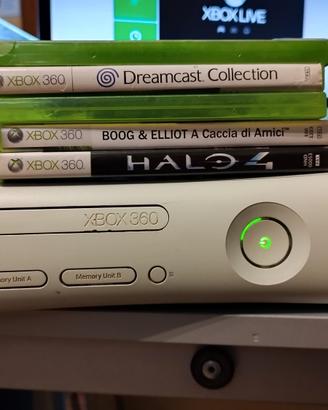 Xbox 360 + joystick originale + giochi