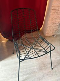 Sedia nera in ferro maison du monde