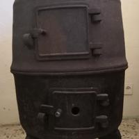 Braciere per salsa/stufa vintage a legna in ghisa 
