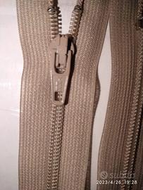 Merceria Cerniere lampo Zip 40 cm beige blu marron