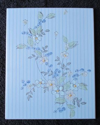 Mattonelle Decorate (Floreale Celeste)