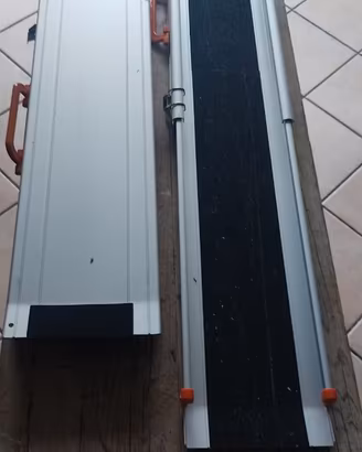 Coppia rampe telescopiche in alluminio antiscivolo