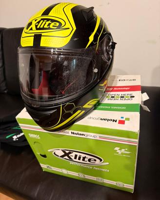 Casco moto X-Lite X-661 Honeycomb Giallo Fluo/Nero