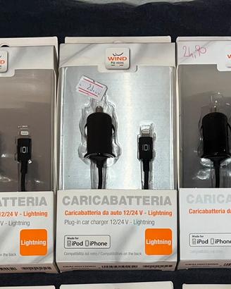 Set 5pzCaricatori Iphone IPad iPod lightning Apple