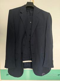 Completo uomo giacca + gilet blu scuro