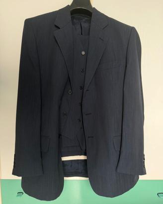 Completo uomo giacca + gilet blu scuro