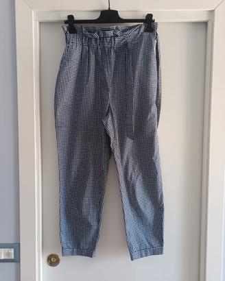 Pantalone a carota Zara quadretti Vichy