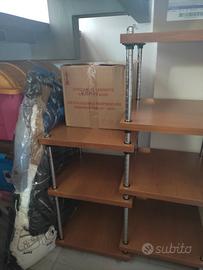 Mobile sottoscala legno metallo
