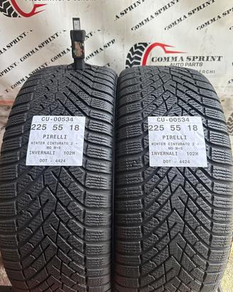 2 PNEUMATICI 225/55 R18 PIRELLI INVERNALI 75%