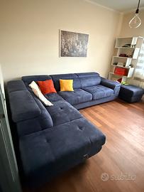 Divano letto con pouf Dondi Salotti