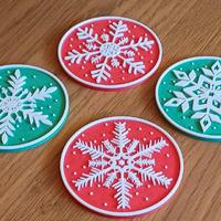 sottobicchieri natalizi in 3D vari modelli