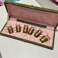 Set vintage 6 bicchierini da liquore