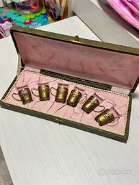 Set vintage 6 bicchierini da liquore