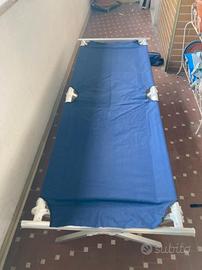 Sdraio lettino da esterno alluminio e tela nuovo