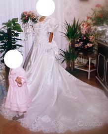Splendido Abito da Sposa Vintage in Stile Anni '80