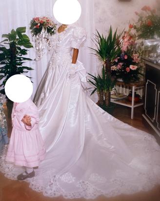 Splendido Abito da Sposa Vintage in Stile Anni '80