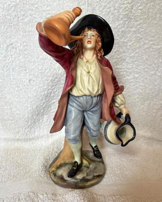 Coppia statuine Ginori porcellana dipinta a mano