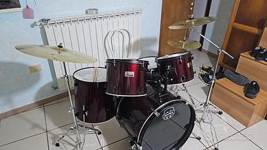 Batteria completa di aste, seggiolino e sordine