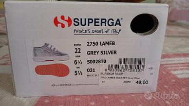 superga 2750 silver bambini 22 usato