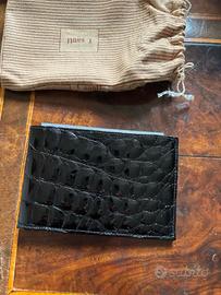 Portafoglio L.Santi nero coccodrillo