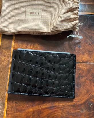 Portafoglio L.Santi nero coccodrillo