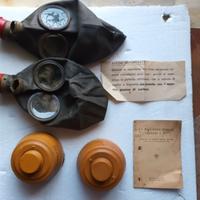 Coppia maschere antigas con filtri Pirelli 1939