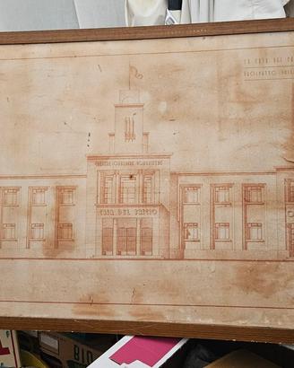 prospetto della realizzazione della casa del fasci