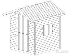Casetta di legno per bambini.