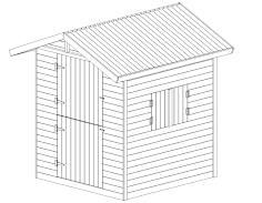 Casetta di legno per bambini.