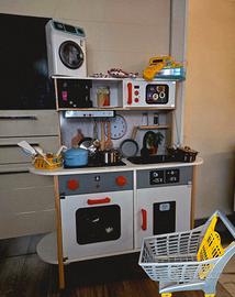 Cucinetta giocattolo bambini super accessoriata