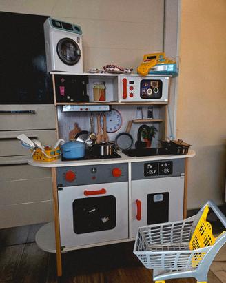 Cucinetta giocattolo bambini super accessoriata