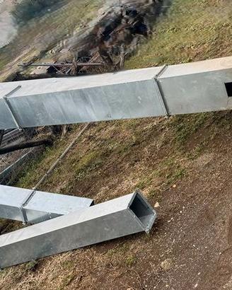 Tubo in acciaio zincato per aerazione