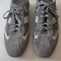 scarpa grigia in camoscio (nero giardini) 