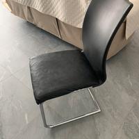 Sedia similpelle nera