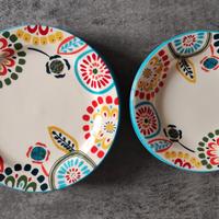 Set di piatti colorati Kasanova in ceramica