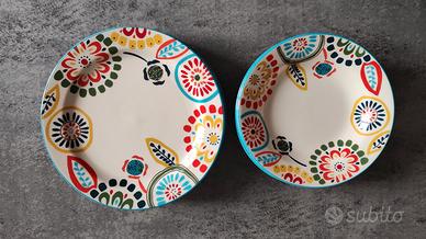 Set di piatti colorati Kasanova in ceramica