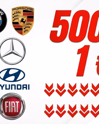 Lotto 500+ pezzi ricambi auto