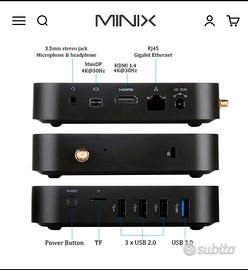 Mini pc media center MINIX NEO Z83-4 con telecoman