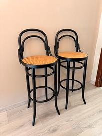 Coppia di Sgabelli in Stile Thonet