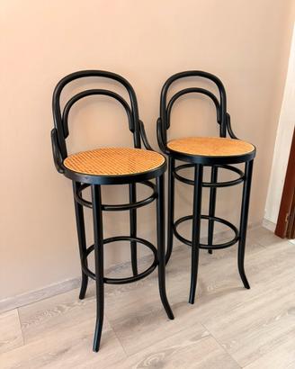 Coppia di Sgabelli in Stile Thonet