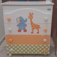 Lettino + cassettiera fasciatoio