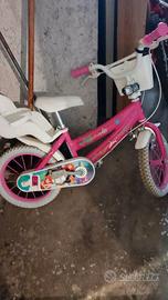 Bicicletta bambina 12” rosa con cestino-