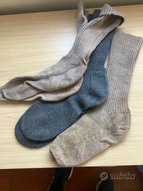 Calze di lana fatte a mano , taglia grande (45 e o