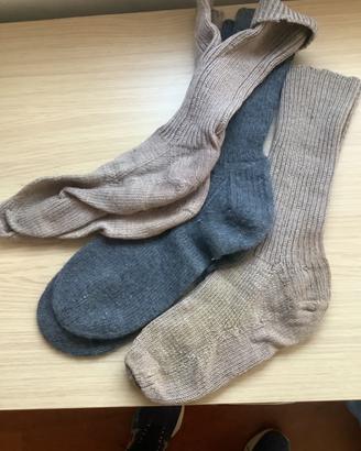 Calze di lana fatte a mano , taglia grande (45 e o
